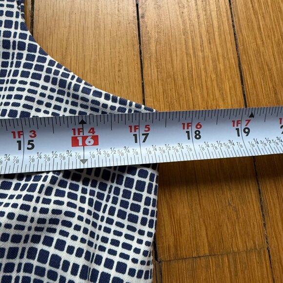 J.McLaughlin Size 8 Navy & White Mod Matrix Geo Vilma Sleeveless Sheath Dress - Picture 10 of 13
